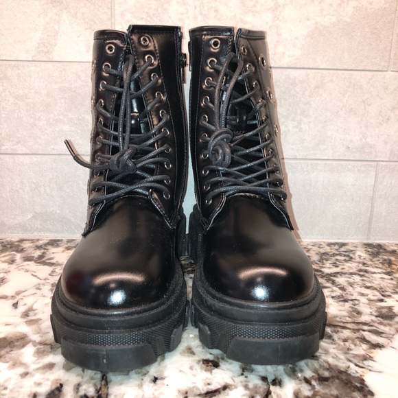 RARE DK x YOKI Blk Grommet Combat Boots - NWOT - Picture 5 of 8